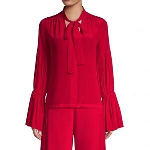 ALEXIS  Tobit Tie Neck Blouse Size S